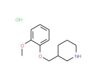 3-[(2-Methoxyphenoxy)methyl]piperidinehydrochloride - chemical structure image