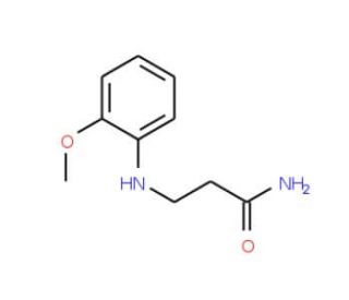 3-[(2-methoxyphenyl)amino]propanamide - chemical structure image