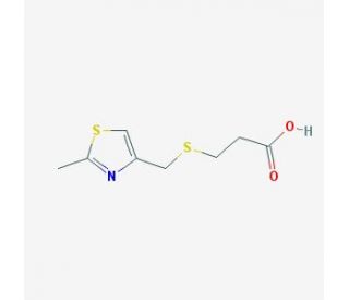 3-{[(2-methyl-1,3-thiazol-4-yl)methyl]thio}propanoic acid - chemical structure image