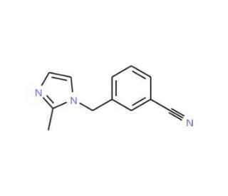3-[(2-methyl-1H-imidazol-1-yl)methyl]benzonitrile - chemical structure image