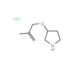 3-[(2-Methyl-2-propenyl)oxy]pyrrolidinehydrochloride - chemical structure image