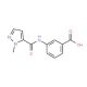 3-[(2-Methyl-2H-pyrazole-3-carbonyl)-amino]-benzoic acid - chemical structure image