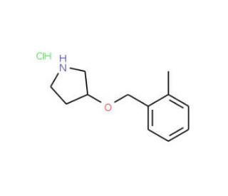 3-[(2-Methylbenzyl)oxy]pyrrolidine hydrochloride - chemical structure image