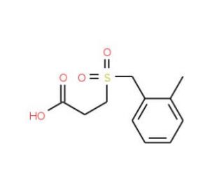 3-[(2-Methylbenzyl)sulfonyl]propanoic acid - chemical structure image