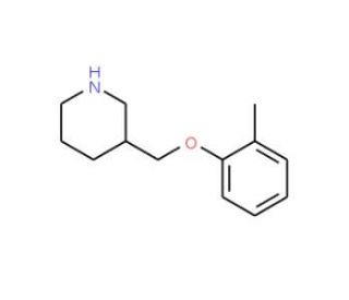 3-[(2-Methylphenoxy)methyl]piperidine (CAS 785713-79-3) - chemical structure image