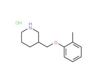 3-[(2-Methylphenoxy)methyl]piperidinehydrochloride (CAS 28559-43-5) - chemical structure image