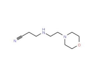 3-[(2-morpholin-4-ylethyl)amino]propanenitrile (CAS 41832-84-2) - chemical structure image