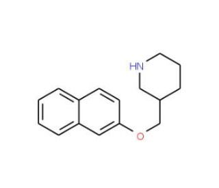 3-[(2-Naphthyloxy)methyl]piperidine - chemical structure image