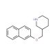 3-[(2-Naphthyloxy)methyl]piperidine - chemical structure image