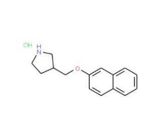 3-[(2-Naphthyloxy)methyl]pyrrolidine hydrochloride - chemical structure image