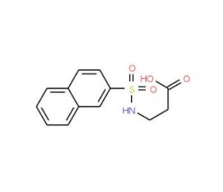 3-[(2-naphthylsulfonyl)amino]propanoic acid (CAS 100394-14-7) - chemical structure image