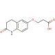 3-[(2-oxo-1,2,3,4-tetrahydroquinolin-6-yl)oxy]propanoic acid - chemical structure image