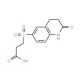 3-[(2-Oxo-1,2,3,4-tetrahydroquinolin-6-yl)-sulfonyl]propanoic acid - chemical structure image