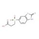 3-[(2-Oxo-2,3-dihydro-1,3-benzoxazol-6-yl)-sulfonyl]propanoic acid - chemical structure image