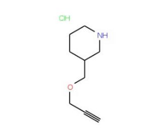 3-[(2-Propynyloxy)methyl]piperidine hydrochloride - chemical structure image