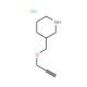 3-[(2-Propynyloxy)methyl]piperidine hydrochloride - chemical structure image