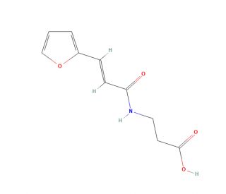 3-{[(2E)-3-(2-furyl)prop-2-enoyl]amino}propanoic acid - chemical structure image
