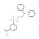 3-{[(3,3-diphenylpropyl)amino]sulfonyl}benzoic acid - chemical structure image