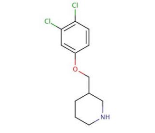 3-[(3,4-Dichlorophenoxy)methyl]piperidine - chemical structure image