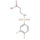 3-{[(3,4-difluorophenyl)sulfonyl]amino}propanoic acid - chemical structure image