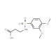 3-{[(3,4-dimethoxyphenyl)sulfonyl]amino}propanoic acid - chemical structure image