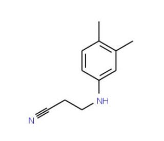 3-[(3,4-dimethylphenyl)amino]propanenitrile (CAS 36034-61-4) - chemical structure image