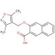 3-[(3,5-dimethylisoxazol-4-yl)methoxy]-2-naphthoic acid - chemical structure image