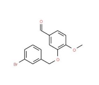 3-[(3-Bromobenzyl)oxy]-4-methoxybenzaldehyde - chemical structure image
