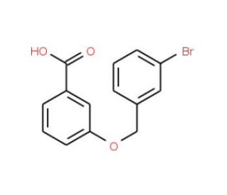3-[(3-Bromobenzyl)oxy]benzoic acid - chemical structure image