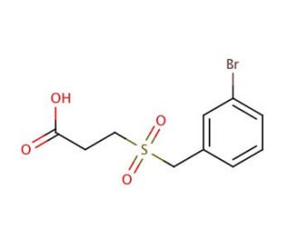 3-[(3-bromobenzyl)sulfonyl]propanoic acid - chemical structure image