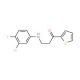 3-[(3-Chloro-4-fluorophenyl)amino]-1-thien-2-ylpropan-1-one - chemical structure image