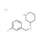 3-[(3-Chlorobenzyl)oxy]piperidine hydrochloride - chemical structure image