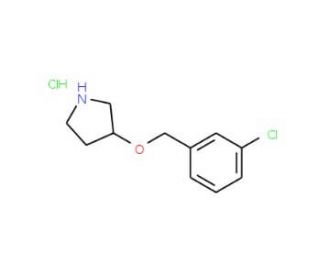 3-[(3-Chlorobenzyl)oxy]pyrrolidine hydrochloride - chemical structure image