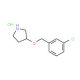 3-[(3-Chlorobenzyl)oxy]pyrrolidine hydrochloride - chemical structure image