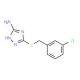 3-[(3-Chlorobenzyl)sulfanyl]-1H-1,2,4-triazol-5-ylamine - chemical structure image