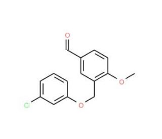 3-[(3-Chlorophenoxy)methyl]-4-methoxybenzaldehyde - chemical structure image