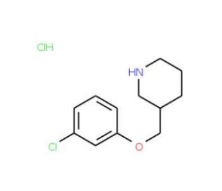 3-[(3-Chlorophenoxy)methyl]piperidinehydrochloride - chemical structure image