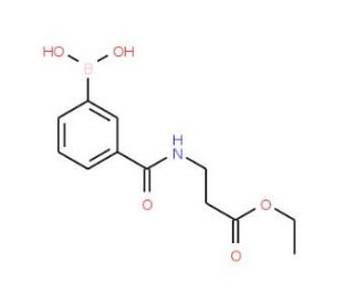 3-[(3-Ethoxy-3-oxopropyl)carbamoyl]benzeneboronic acid (CAS 850567-28-1) - chemical structure image