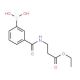 3-[(3-Ethoxy-3-oxopropyl)carbamoyl]benzeneboronic acid (CAS 850567-28-1) - chemical structure image
