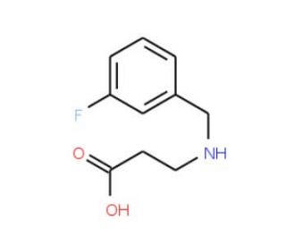 3-[(3-fluorobenzyl)amino]propanoic acid - chemical structure image