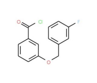 3-[(3-fluorobenzyl)oxy]benzoyl chloride - chemical structure image