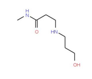 3-[(3-Hydroxypropyl)amino]-N-methylpropanamide - chemical structure image