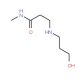 3-[(3-Hydroxypropyl)amino]-N-methylpropanamide - chemical structure image