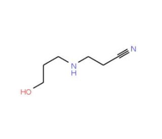 3-[(3-Hydroxypropyl)amino]propanenitrile (CAS 34449-95-1) - chemical structure image
