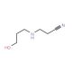 3-[(3-Hydroxypropyl)amino]propanenitrile (CAS 34449-95-1) - chemical structure image