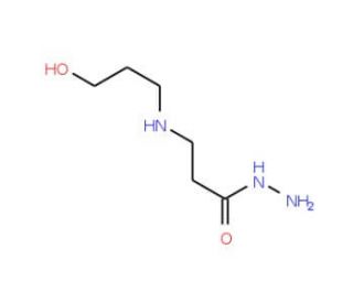 3-[(3-Hydroxypropyl)amino]propanohydrazide - chemical structure image