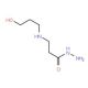 3-[(3-Hydroxypropyl)amino]propanohydrazide - chemical structure image