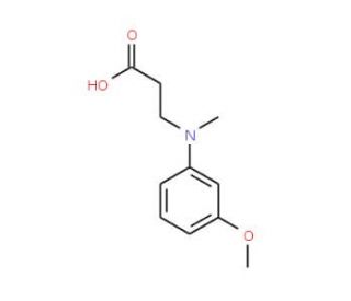 3-[(3-Methoxy-phenyl)-methyl-amino]-propionic acid - chemical structure image
