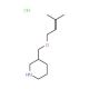3-{[(3-Methyl-2-butenyl)oxy]methyl}piperidinehydrochloride - chemical structure image