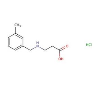 3-[(3-methylbenzyl)amino]propanoic acid hydrochloride - chemical structure image